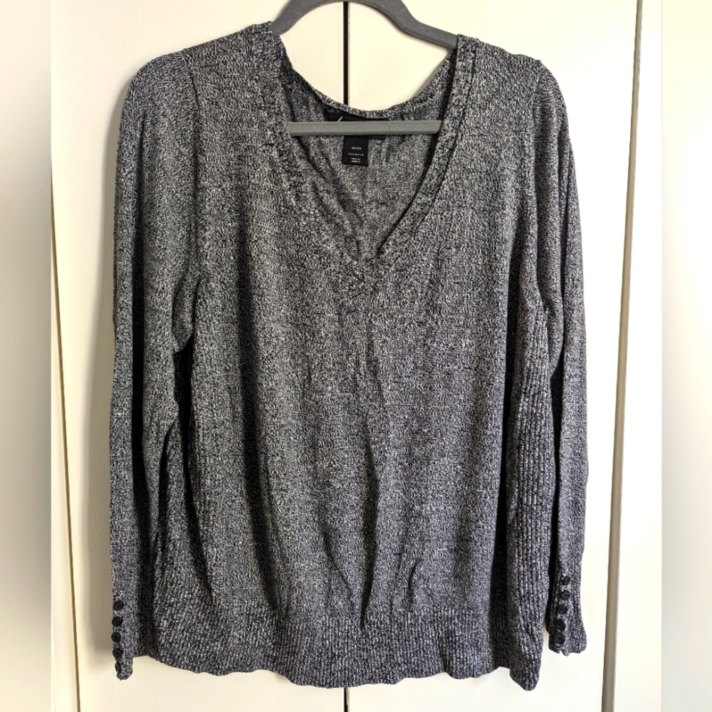Lane Bryant Marled Knit V Neck Sweater